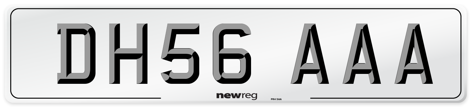 DH56 AAA Number Plate from New Reg
